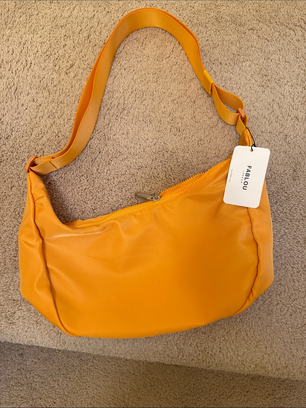 NWT Fablou London Mustard Yellow Crossbody Bag
